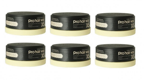 Morfose Pro Hair Haar Wax X5 Matte Xtreme Style 150ml  voordeelset