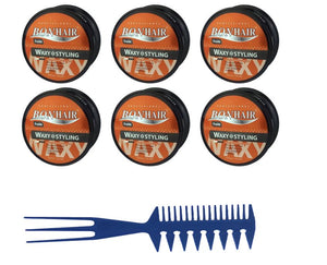 Bonhair Fruite Wax Styling Wax 6 stuks + Gratis Styling Comb