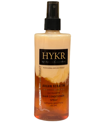 HYKR Argan Keratin Due Phasete Hair Conditioner Spray 400 ml