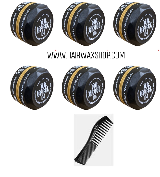 Mr Rebel 04 Hair Styling Wax Gold 6 STUKS