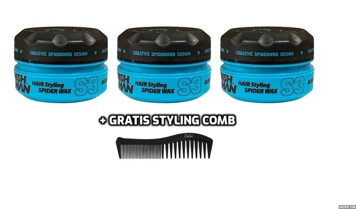 Nishman Hair Styling Spider Wax S3 + Gratis Comb